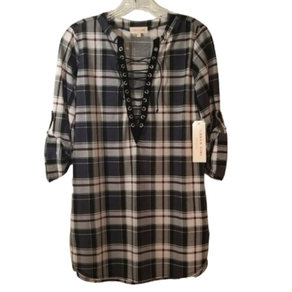 Urban Girl Checkered Top